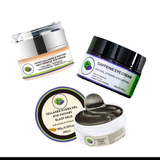 Dark Circles, Eye Bag And Puffy Eyes Remover Kit, AM & PM - Khichi Beauty Skincare by WWW.ALESMAXII.COM