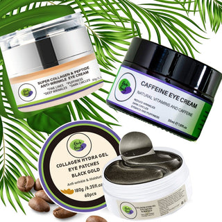 Dark Circles, Eye Bag And Puffy Eyes Remover Kit, AM & PM - Khichi Beauty Skincare by WWW.ALESMAXII.COM