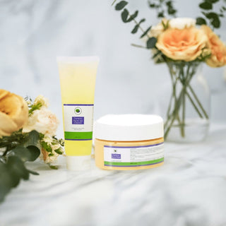 Khichi Beauty 2 Piece Essential Luxury Turmeric Facial System, Brighten and Firm, - Khichi Beauty Skincare by WWW.ALESMAXII.COM