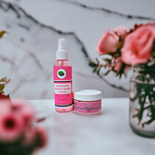 Khichi Beauty 2pc Fresh Rose Facial Mask And Toner Skincare Regimen - Khichi Beauty Skincare by WWW.ALESMAXII.COM