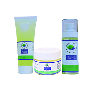 Khichi Beauty 3 Piece Luxury Turmeric Facial System, Brighten and Hydrates, Anti - Aging. - Khichi Beauty Skincare by WWW.ALESMAXII.COM