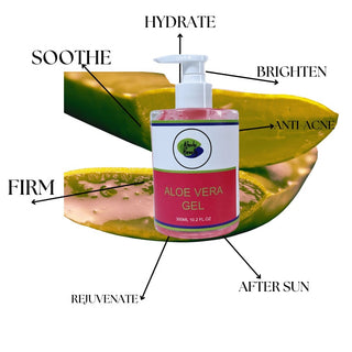 Khichi Beauty Aloe Vera Gel, (Pink) 10.2oz (300ml). - Khichi Beauty Skincare by WWW.ALESMAXII.COM