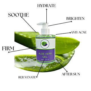Khichi Beauty Aloe Vera Gel, Smoothing & Moisturizing Gel 10. 2oz (300ml). - Khichi Beauty Skincare by WWW.ALESMAXII.COM