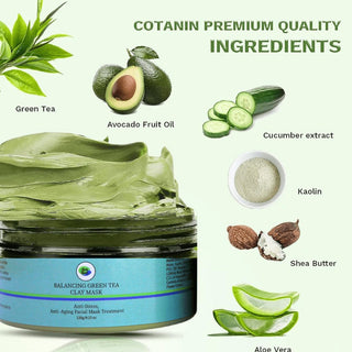 Khichi Beauty Balancing Green Tea Clay Mask, 4.23 oz / 12g - Khichi Beauty Skincare by WWW.ALESMAXII.COM