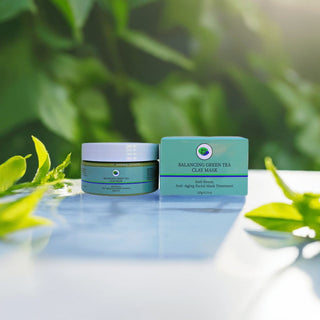 Khichi Beauty Balancing Green Tea Clay Mask, 4.23 oz / 12g - Khichi Beauty Skincare by WWW.ALESMAXII.COM