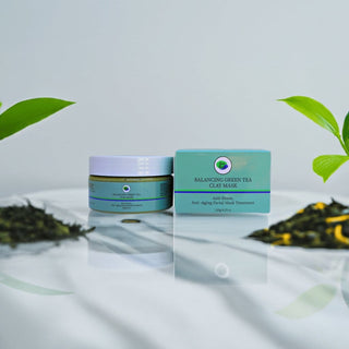 Khichi Beauty Balancing Green Tea Clay Mask, 4.23 oz / 12g - Khichi Beauty Skincare by WWW.ALESMAXII.COM