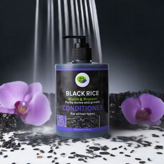 Khichi Beauty Black Rice Biotin & Protein Conditioner 17.6 OZ. - Khichi Beauty Skincare by WWW.ALESMAXII.COM