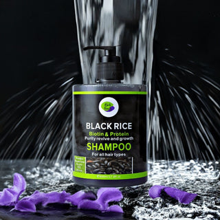 Khichi Beauty Black Rice Biotin & Protein Shampoo, 17.6 OZ. - Khichi Beauty Skincare by WWW.ALESMAXII.COM