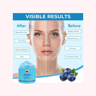 Khichi Beauty Blueberry Facial Polish, With Real Blueberry Juice, 150 / 5.1 fl oz - Khichi Beauty Skincare by WWW.ALESMAXII.COM