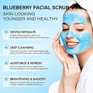 Khichi Beauty Blueberry Facial Polish, With Real Blueberry Juice, 150 / 5.1 fl oz - Khichi Beauty Skincare by WWW.ALESMAXII.COM