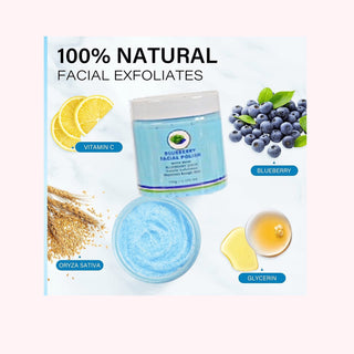 Khichi Beauty Blueberry Facial Polish, With Real Blueberry Juice, 150 / 5.1 fl oz - Khichi Beauty Skincare by WWW.ALESMAXII.COM