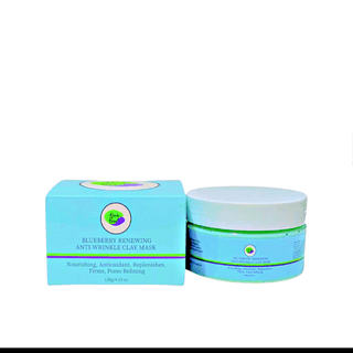 Khichi Beauty Blueberry Renewing Clay Mask 4.23 oz / 120g - Khichi Beauty Skincare, Alesmaxii.com