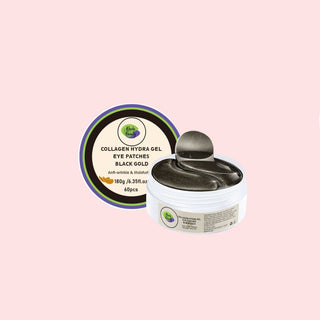 Khichi Beauty Collagen Black Gold Hydra Gel Eye Patches - Khichi Beauty Skincare by WWW.ALESMAXII.COM