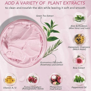 Khichi Beauty Fresh Pink Rose Clarify Clay Mask - Khichi Beauty Skincare by WWW.ALESMAXII.COM