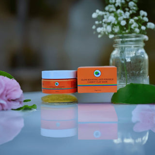 Khichi Beauty Glow Boosting Anti - Wrinkle Carrot Clay Mask 4.23 oz / 120g - Khichi Beauty Skincare by WWW.ALESMAXII.COM