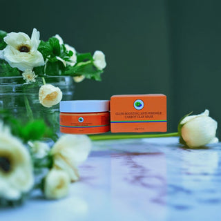 Khichi Beauty Glow Boosting Anti - Wrinkle Carrot Clay Mask 4.23 oz / 120g - Khichi Beauty Skincare by WWW.ALESMAXII.COM
