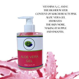 Khichi Beauty Green And Pink Aloe Vera Gel Duo, 10.2 FL OZ / Each - Khichi Beauty Skincare by WWW.ALESMAXII.COM