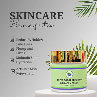 Khichi Beauty Super Boost Repairing Collagen Cream 1.7 oz (50ml). - Khichi Beauty Skincare by WWW.ALESMAXII.COM