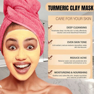 Khichi Beauty Turmeric Face Mask, Treating and Repairing, Oil Control, Anti - aging 120g. - Khichi Beauty Skincare by WWW.ALESMAXII.COM