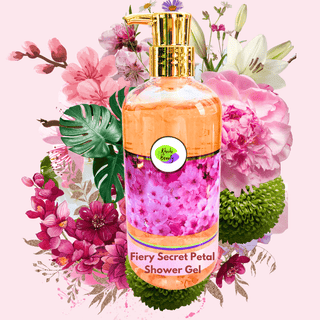 Khichi Beauty Fiery Secret Petal Shower Gel, 500 ML / 16.9 FL OZ