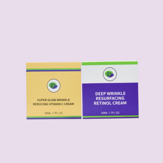 Khichi Beauty 2 Pc Anti - Aging Bundle, Vitamin C Cream, Retinol Cream, 1.7OZ (50ML)/ Each.