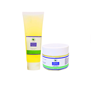 Khichi Beauty 2 Piece Essential Luxury Turmeric Facial System, Cleanse and Hydrates, Anti-Aging.
