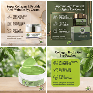 Dark Circles, Eye Bag And Puffy Eyes Remover Kit, AM & PM - Khichi Beauty Skincare, Alesmaxii.com