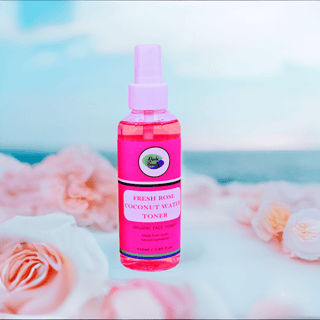 Khichi Beauty Fresh Rose Coconut Water Facial Toner, Soothes and hydrates
