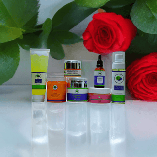 Khichi Beauty Oily Skin Anti-Aging Facial Set, 7-Pc, Oily Skin Skincare Routine Kit