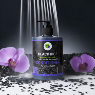 Khichi Beauty Black Rice Biotin & Protein Conditioner   17.6 OZ.