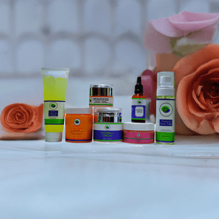 Khichi Beauty Oily Skin Anti-Aging Facial Set, 7-Pc, Oily Skin Skincare Routine Kit