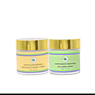 Khichi Beauty 2 Pc Anti - Aging Bundle, Vitamin C Cream, Collagen Cream. - Khichi Beauty Skincare, Alesmaxii.com