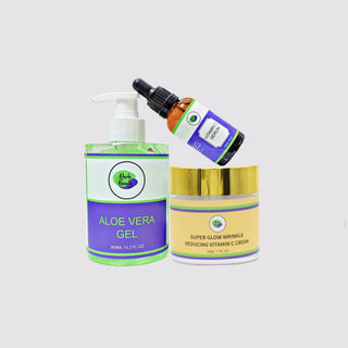 Khichi Beauty 3Pc Bundle, Vitamin C Cream, Aloe Vera Gel And Vitamin C Serum - Khichi Beauty Skincare by WWW.ALESMAXII.COM