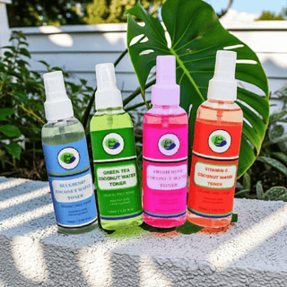 Khichi Beauty 4 Pcs Coconut Water Toners Collection - Khichi Beauty Skincare, Alesmaxii.com
