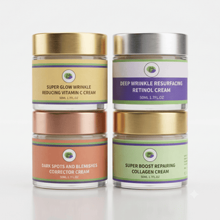Khichi Beauty 4 Piece Anti- Aging Face Cream - Khichi Beauty Skincare, Alesmaxii.com