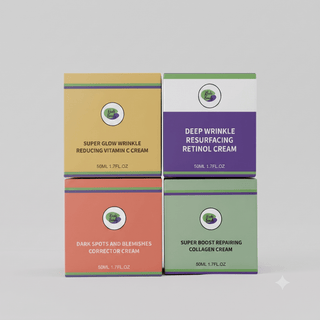 Khichi Beauty 4 Piece Anti- Aging Face Cream - Khichi Beauty Skincare, Alesmaxii.com