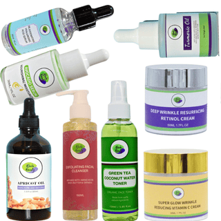 Khichi Beauty 8 Pc Anti - Aging, Am and Pm Skincare Set - Khichi Beauty Skincare, Alesmaxii.com