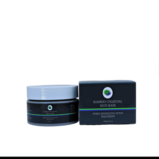 Khichi Beauty Bamboo Charcoal Mud Mask, Pores Minimizing, 4.23 oz / 120g - Khichi Beauty Skincare, Alesmaxii.com