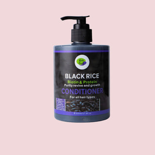 Khichi Beauty Black Rice Biotin & Protein Conditioner 17.6 OZ. - Khichi Beauty Skincare by WWW.ALESMAXII.COM