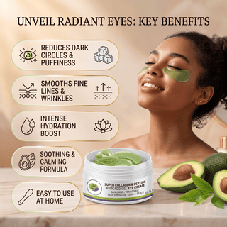 Khichi Beauty Collagen Avocado Hydra Gel Eye Patches - Khichi Beauty Skincare, Alesmaxii.com