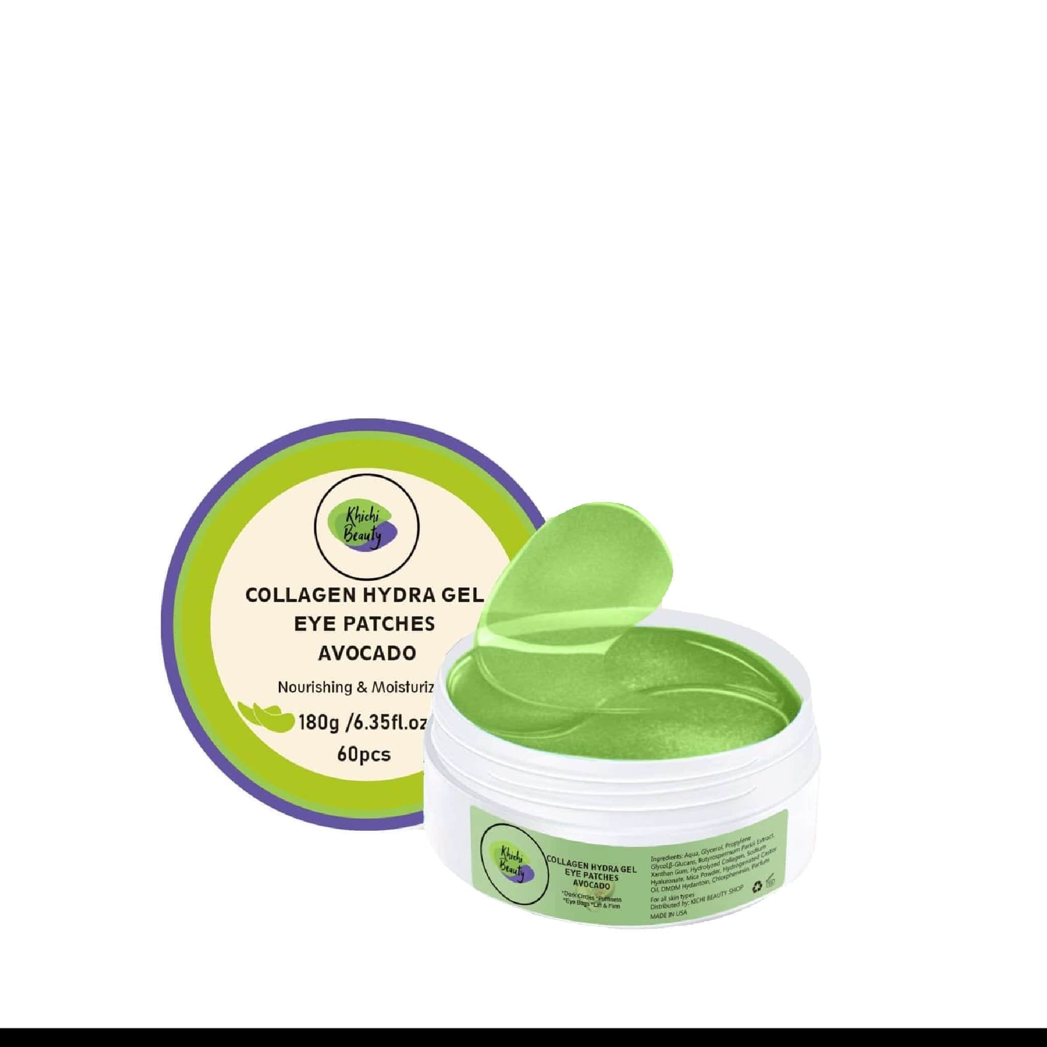 Khichi Beauty Collagen Hydra Gel | Eye Patches Avocado