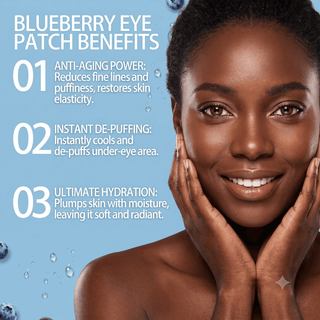 Khichi Beauty Collagen Blueberry Hydra Gel Eye Patches - Khichi Beauty Skincare, Alesmaxii.com