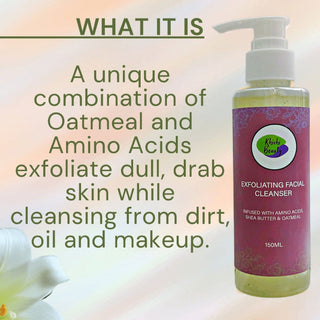 Khichi Beauty Exfoliating Facial Cleanser With Amino Acids, Shea Butter & Oatmeal - Khichi Beauty by WWW.ALESMAXII.COM