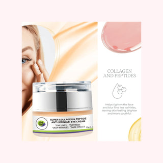 Khichi Beauty Super Collagen & Peptide Anti - Wrinkle Eye cream - Khichi Beauty Skincare by WWW.ALESMAXII.COM