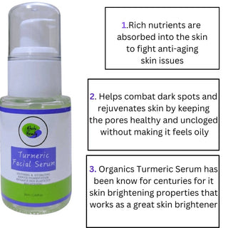 Khichi Beauty Turmeric Facial Serum 1.01 fl.oz / 30ml. - Khichi Beauty by WWW.ALESMAXII.COM