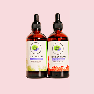 Khichi Beauty Essential Oil Duo, Star Anise Oils & Tea Tree Oil, 3.38 Fl Oz /Each.